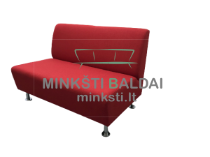 Minkštasuolis  „Domo2“, dvivietis